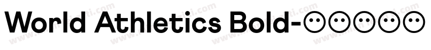 World Athletics Bold字体转换